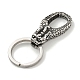 Tibetan Style 316 Surgical Stainless Steel Fittings with 304 Stainless Steel Key Ring(FIND-Q101-09AS-04)-2