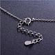SHEGRACE Fashion Filigree 925 Sterling Silver Pendant Lariat Necklace(JN171A)-4