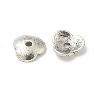 Tibetan Style Alloy Beads, Cadmium Free & Lead Free, Flower, Antique Silver, 10.5x2mm, Hole: 1.8mm(TIBI-P003-61AS)