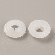 Plastic Doll Eye Nose Round Gaskets, Animal Doll Safety Eye Nose Washers for DIY Craft Doll Making, Floral White, 12x3mm, Hole: 3mm(KY-WH0048-05A)