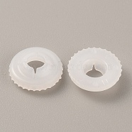 Plastic Doll Eye Nose Round Gaskets, Animal Doll Safety Eye Nose Washers for DIY Craft Doll Making, Floral White, 12x3mm, Hole: 4~5mm(KY-WH0048-05A)