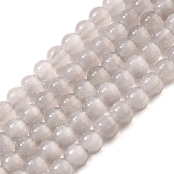 Baking Painted Imitation Jade Glass Round Bead Strands, Tan, 4.5~5mm, Hole: 1mm, about 200~210pcs/strand, 31.4 inch(DGLA-Q021-4mm-43)