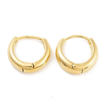 Ion Plating(IP) 304 Stainless Steel Huggie Hoop Earrings for Women, with 316 Surgical Stainless Steel Ear Pins, Golden, 16.5x6x17mm