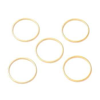 201 Stainless Steel Linking Rings, Round, Golden, 20x1mm