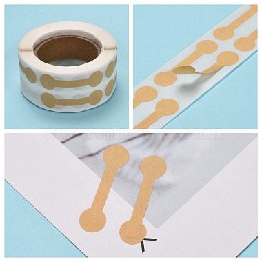 Self-Adhesive Kraft Paper Gift Tag Stickers(DIY-G021-02)-4