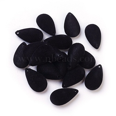 Black Teardrop Acrylic Pendants