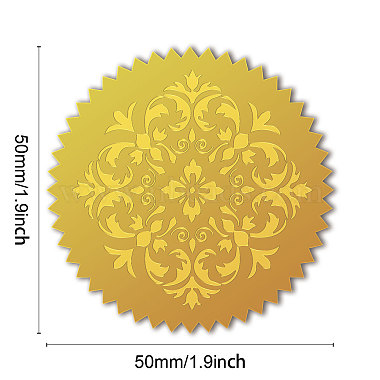 Self Adhesive Gold Foil Embossed Stickers(DIY-WH0211-365)-2