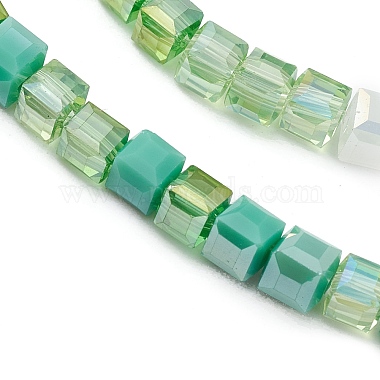 Gradient Color Electroplate Glass Bead Strands(X1-GLAA-E042-05B)-3