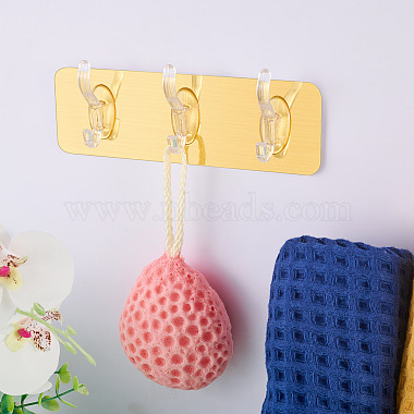 Self-adhesive Acrylic Wall Hook Hangers(AJEW-TADJ0001-09B-03)-5