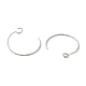 Rhodium Plated 925 Sterling Silver Earring Hooks(STER-M114-04P)-2