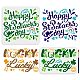 US 1 Set Saint Patrick's Day PET Hollow Out Drawing Painting Stencils(DIY-MA0002-99)-1
