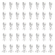 40Pcs 5 Style 304 Stainless Steel Cup Pearl Peg Bails Pin Pendants(STAS-UN0055-01)-1