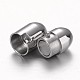 Tube 304 Stainless Steel Magnetic Clasps with Glue-in Ends(STAS-I045-16)-2