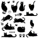 Custom PVC Plastic Clear Stamps, for DIY Scrapbooking, Photo Album Decorative, Cards Making, Stamp Sheets, Film Frame, Cat Shape, 160x110x3mm(DIY-WH0439-0412)