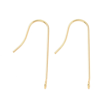 316 Surgical Stainless Steel Earring Hooks, with Vertical Loops, Golden, 28x3mm, Hole: 1.8mm, 21 Gauge, Pin: 0.7mm