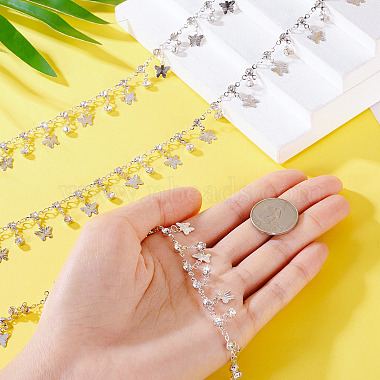3M Handmade Rhinestone Flat Round Link Chains(CHC-TA0001-36)-7