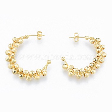 Brass Stud Earrings for Women(EJEW-N011-95)-2