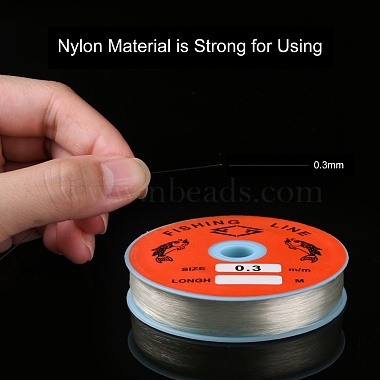 Fil de pêche de nylon transparent(X-EC-L001-0.3mm-01)-2