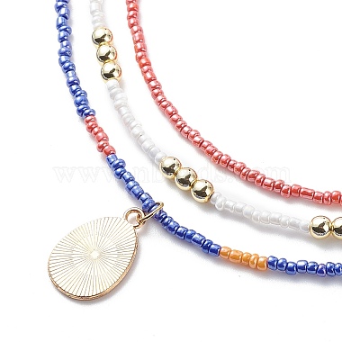 3Pcs 3 Style Glass Seed Imitation Pearl Beaded Necklaces Set(NJEW-JN04013)-6