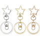 18Pcs 3 Style Alloy Keychain Clasps(KEYC-SP0001-49C)-6