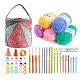 DIY Doll Handmade Knitting Leaf Pattern Bag Sets(PW-WG11230-05)-1