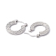 304 Stainless Steel Donut Hoop Earrings for Women(EJEW-E199-01P)-2