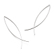 Minimalist Brass Earrings(EJEW-TA0010-01S)-4