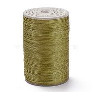 Round Waxed Polyester Thread String, Micro Macrame Cord, Twisted Cord, for Leather Sewing Stitching, Dark Goldenrod, 0.3~0.4mm, about 174.98 Yards(160m)/Roll(YC-D004-02A-018)