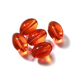 K9 Glass, Imitation Austrian Crystal Beads, Oval, Tomato, 11x8mm, Hole: 1.8mm(GLAA-R004-01H)