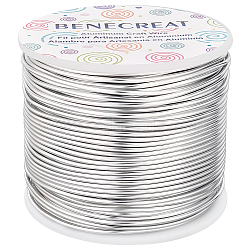 Round Aluminum Wire, Gainsboro, 15 Gauge, 1.5mm, about 223.09 Feet(68m)/roll(AW-BC0001-1.5mm-02)