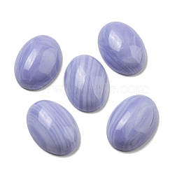 Synthetic Blue Lace Agate Cabochons, Oval, 18x13x5~5.5mm(G-C115-01A-03)