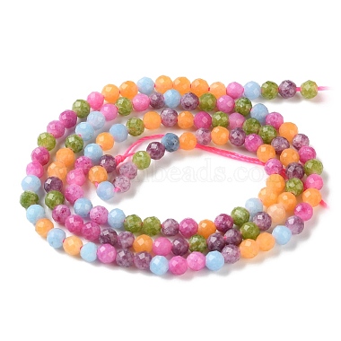 naturelles jade blanc brins de perles(GG-CBAE031-A04-3mm-02)-3