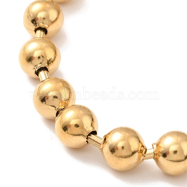 Вакуумное покрытие 304 комплект ожерелья и браслета с шариковой цепочкой из нержавеющей стали(STAS-D181-01G-01A)-5