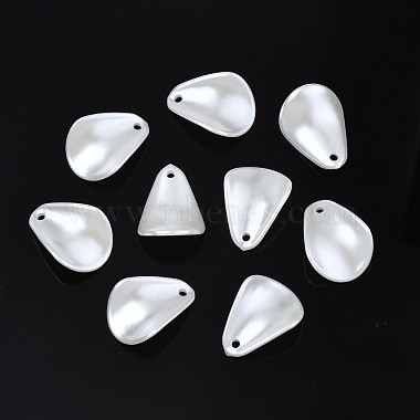 Creamy White Teardrop ABS Plastic Pendants