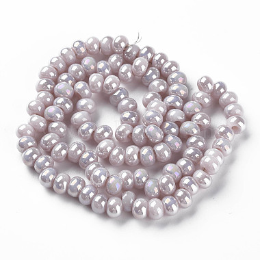Chapelets de perles en verre galvanoplastique(X-EGLA-Q109-B06)-2