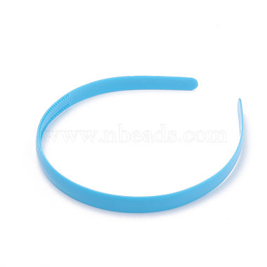 Hair Accessories Plain Plastic Hair Band Findings(OHAR-N005-01A)-2