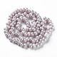 Chapelets de perles en verre galvanoplastique(X-EGLA-Q109-B06)-2
