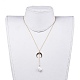 Natural Baroque Pearl Keshi Pearl Pendant Necklaces(NJEW-JN02493)-5