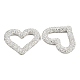 Handmade Polymer Clay Rhinestone Linking Rings(CLAY-H009-04A)-2