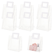 Valentine's Day Rectangle Transparent PVC Storage Bags with Handle, Gift Storage Bags, Clear, 28x18.4x0.75cm(ABAG-WH0046-05B)