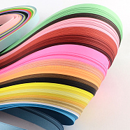 Rectangle 36 Colors Quilling Paper Strips, Mixed Color, 525x5mm, about 360strips/bag, 36color/bag(X-DIY-R041-02)