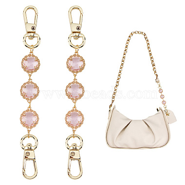 Pearl Pink Glass Bag Extension Chains