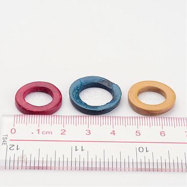 Dyed Wood Jewelry Findings Coconut Linking Rings(COCO-O006C-M)-3