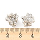 Brass Pave Clear Cubic Zirconia Beads(KK-P243-07P)-3
