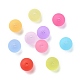 6mm Mixed Transparent Round Frosted Acrylic Ball Bead(X-FACR-R021-6mm-M)-4