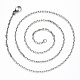 304 Stainless Steel Cable Chain Necklace(NJEW-S420-008A-P)-2