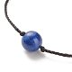 Ensemble de bracelets de cordon de perles rondes en pierre mélangée naturelle et synthétique de style 7pcs 7(BJEW-JB08015)-5