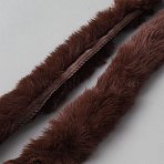 Imitation Rabbit Hair Ribbons, Clothes Accessories, Coconut Brown, 2 inch(50mm), about 5.47 Yards(5m)/pc(OCOR-WH0105-189A)
