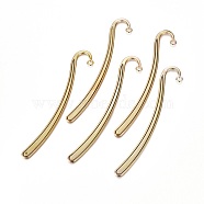 Tibetan Style Bookmarks, Lead Free and Cadmium Free, Antique Golden, 125x7x2mm, Hole: 3mm(TIBEP-PP007-AG-LF)