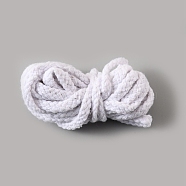 Cotton Thread, Pigtail, Round, White, 5mm(OCOR-TAC0016-01K)